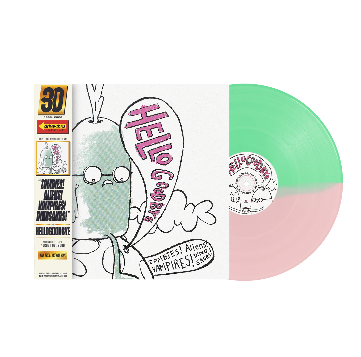 Hellogoodbye - “Zombies! Aliens! Vampires! Dinosaurs!” Vinyl