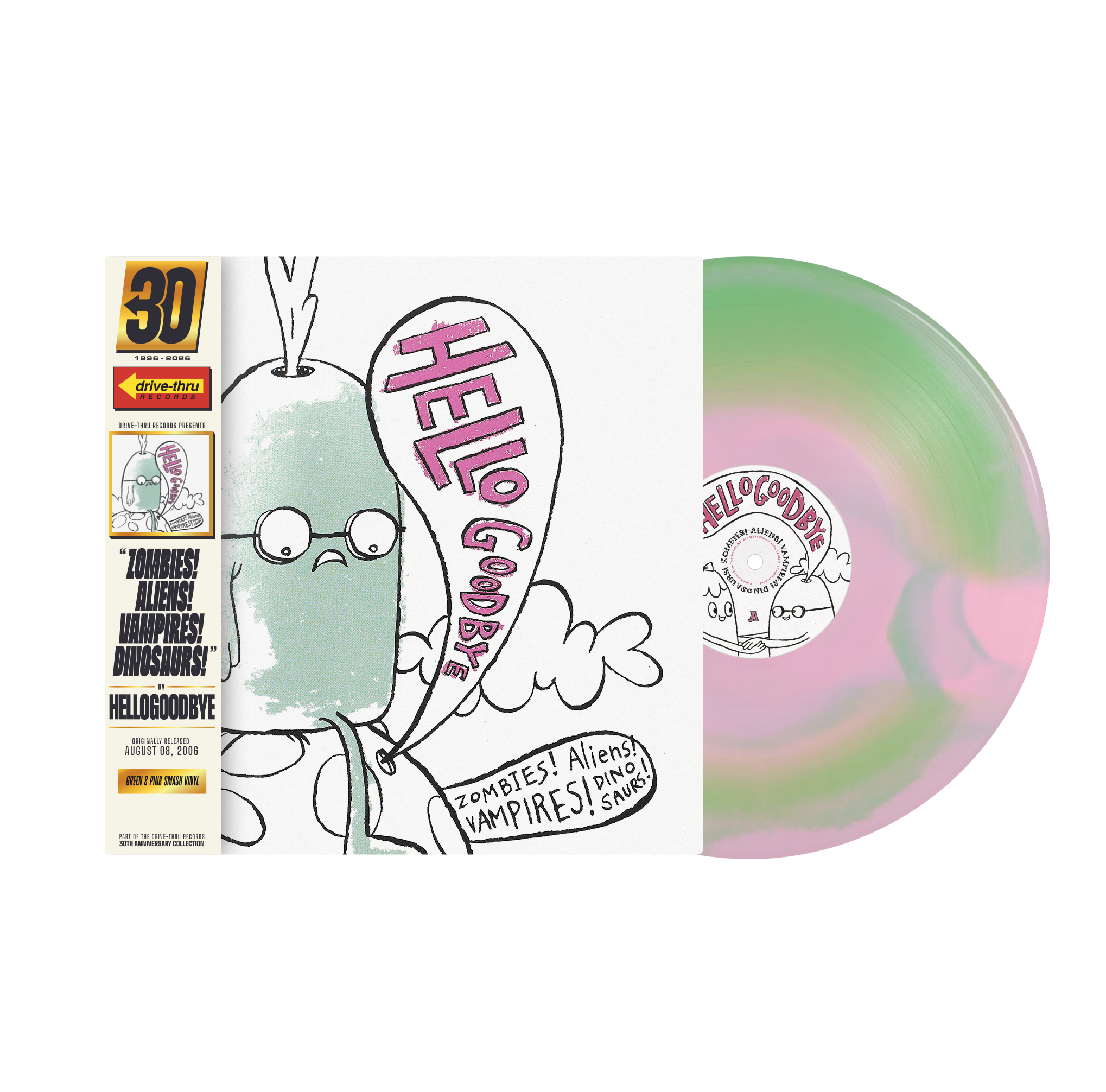 Hellogoodbye - “Zombies! Aliens! Vampires! Dinosaurs!” Vinyl – Drive ...