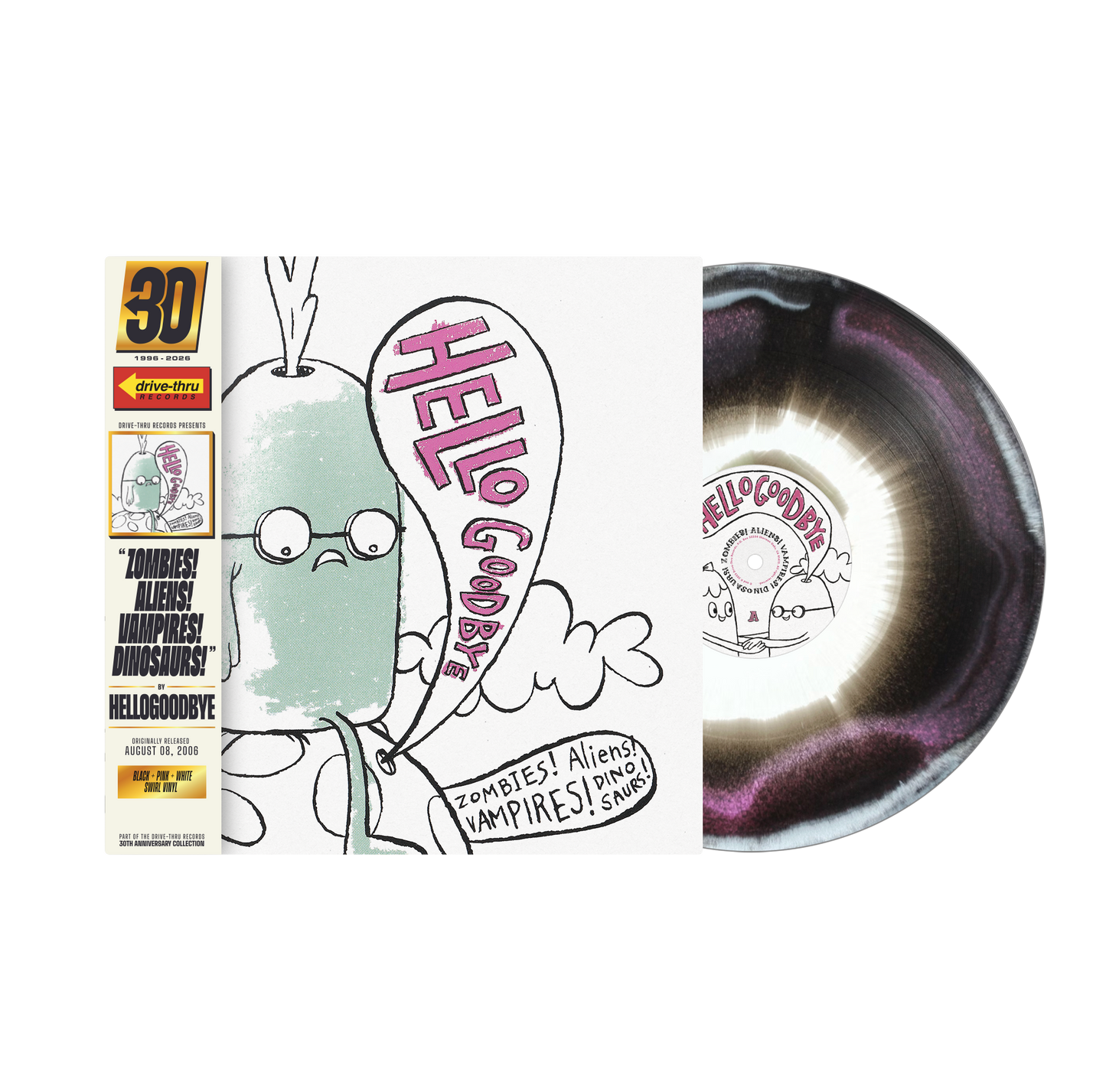 Hellogoodbye - “Zombies! Aliens! Vampires! Dinosaurs!” Vinyl